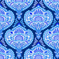 Blue Indian Paisley            Lining