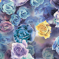 Multi Rose Collage Lining