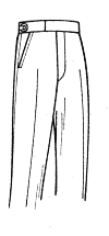 Plain Front Custom Trouser Model