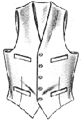 Five Button Custom Vest Model