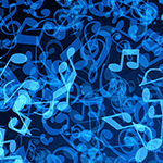 Exclusive Fancy Blue Music Lining