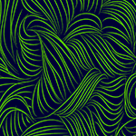 Navy/Green Abstract Yarn