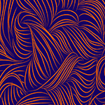 Purple/Orange Abstract Yarn