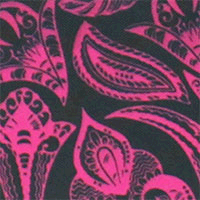 Exclusive Fancy Black Paisley Lining