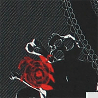 Exclusive Fancy Black Skull Lining