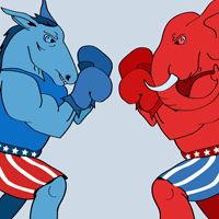 Lt Grey Dems Vs Rep Lining