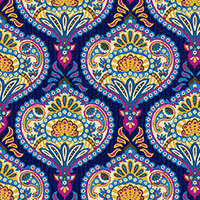 Multi Indian Paisley Lining