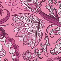 Pink Paisley Foulard Lining