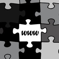 Black Initial Puzzle Lining