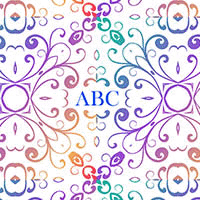 Rainbow Antique French Initial Lining