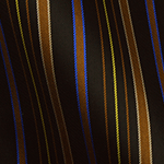 Lux Black Multi Stripe Plain Lining