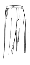 Plain Front Custom Trouser Model