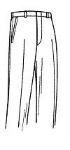 Plain Front Custom Trouser Model