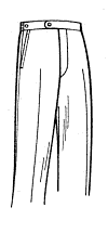 Plain Front Custom Trouser Model