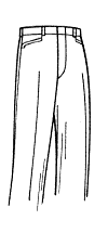 Plain Front Custom Trouser Model