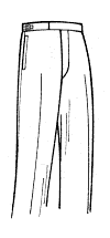 Plain Front Custom Trouser Model