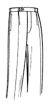 Single Forward Pleats Custom Trouser Model