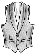 Shawl Lapel Custom Vest Model