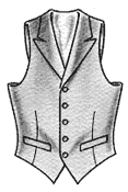 Peak Lapel Custom Vest Model