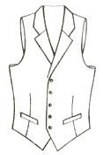 Notch Lapel Custom Vest Model