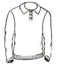 custom knit 3 button long sleeve polo