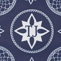 Navy Initial Circle            Lining