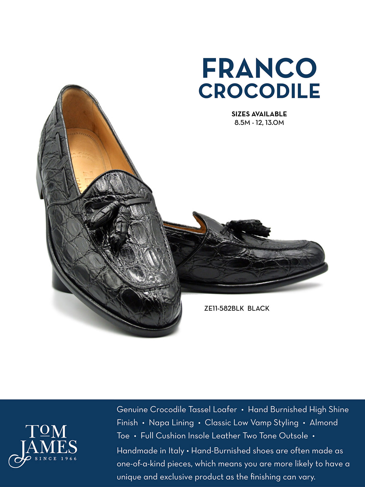 FRANCO Crocodile Tassel Loafer - Zelli