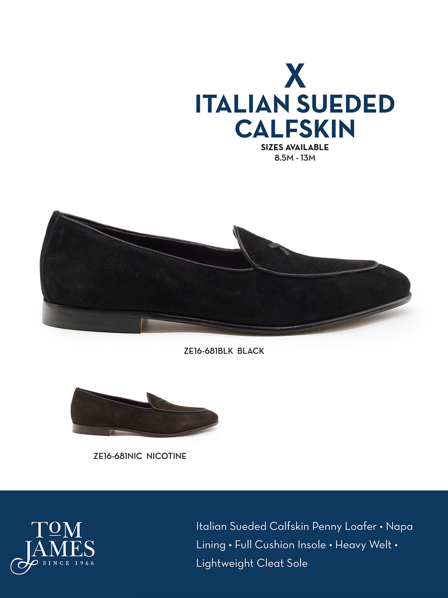 X ITALIAN SUEDED GOATSKIN LOAFER - Zelli