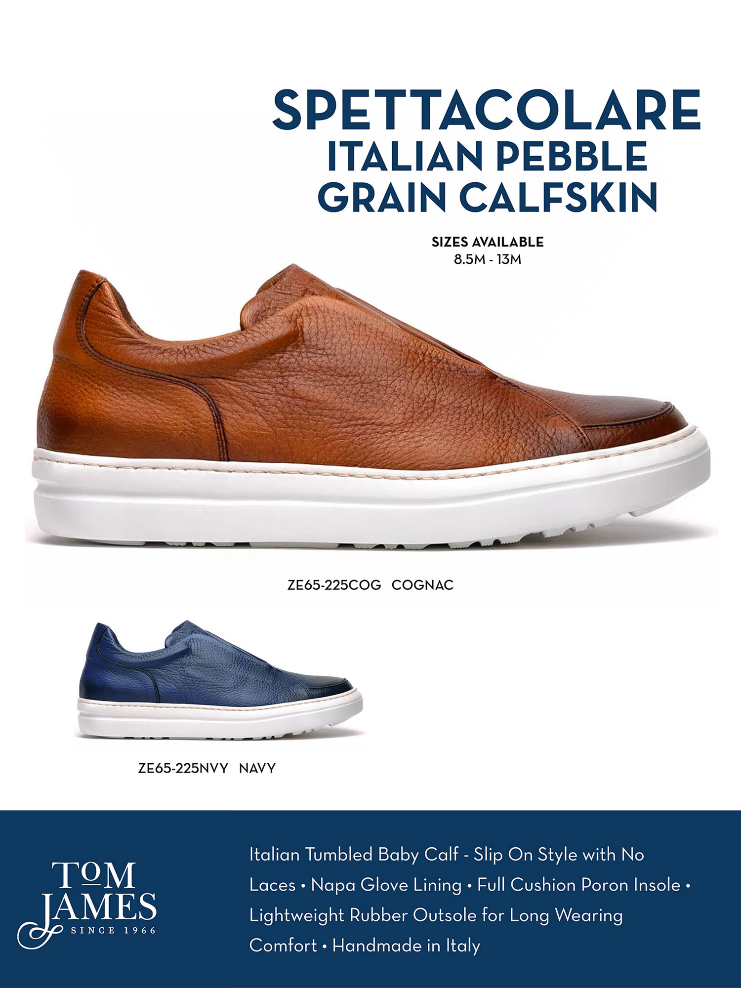 SPETTACOLARE ITALIAN PEBBLE GRAIN CALFSKIN SNEAKERS - Zelli