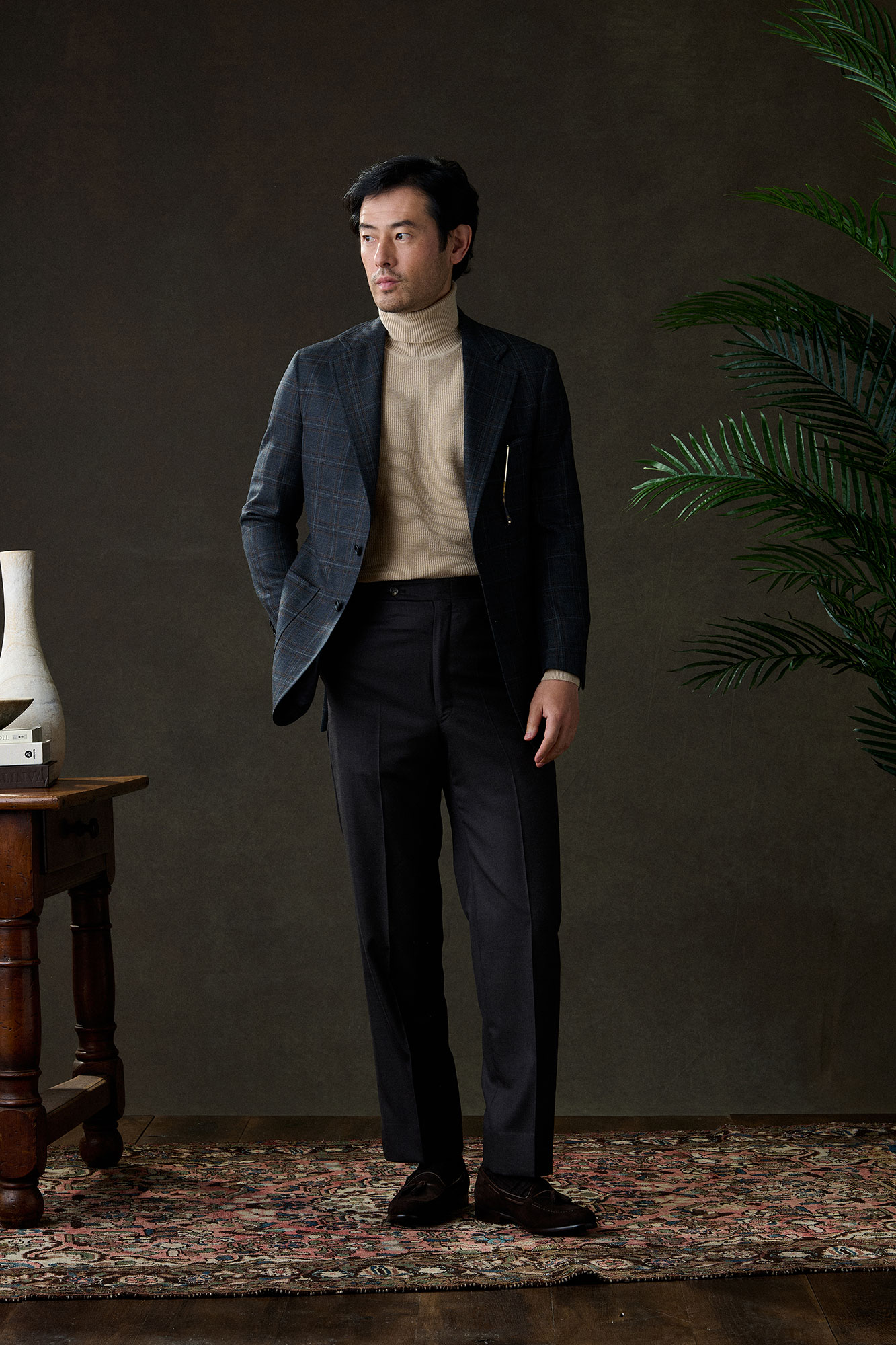 Camel Cashmere Turtleneck