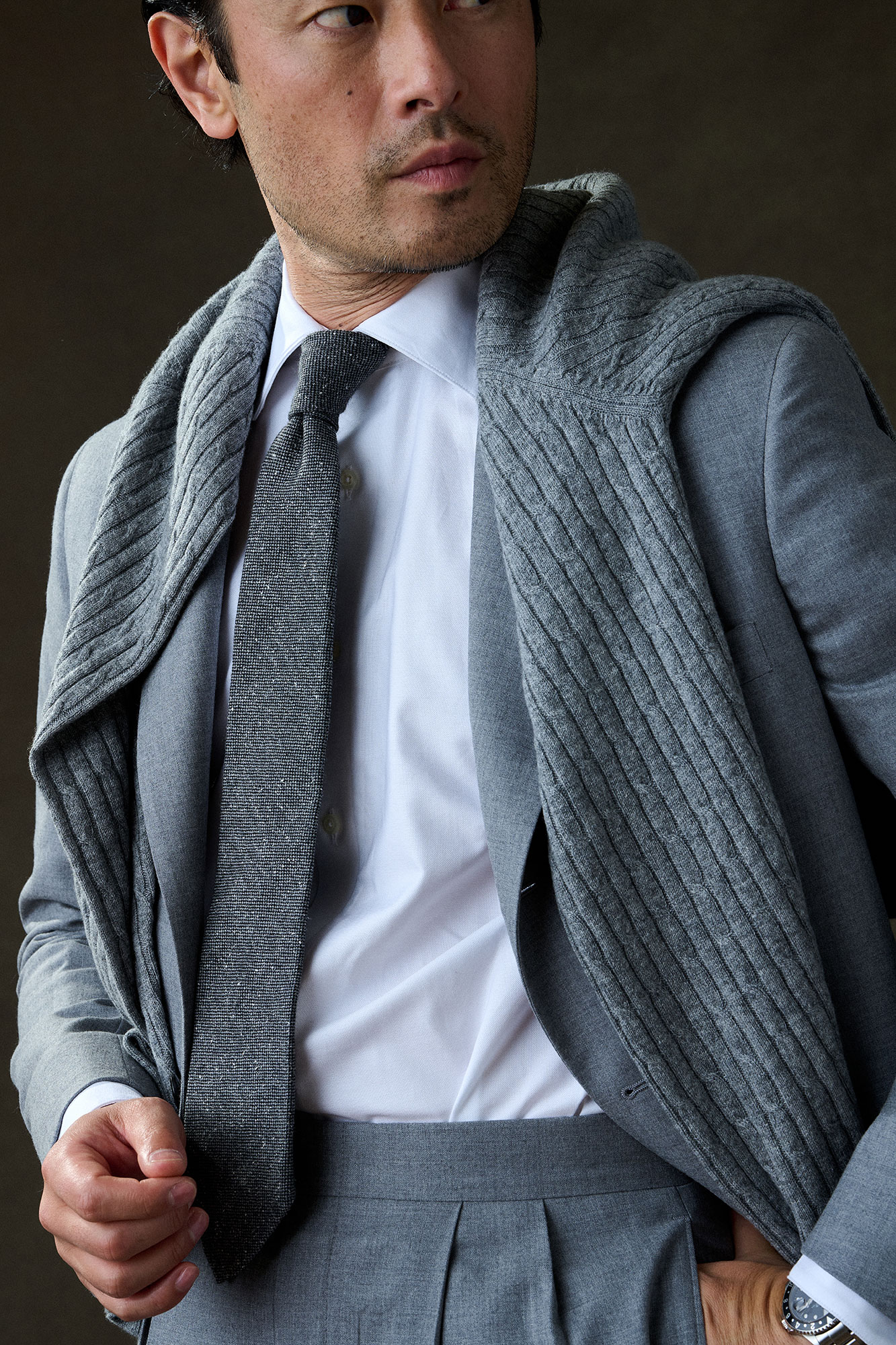 Light Gray Flannel Suit