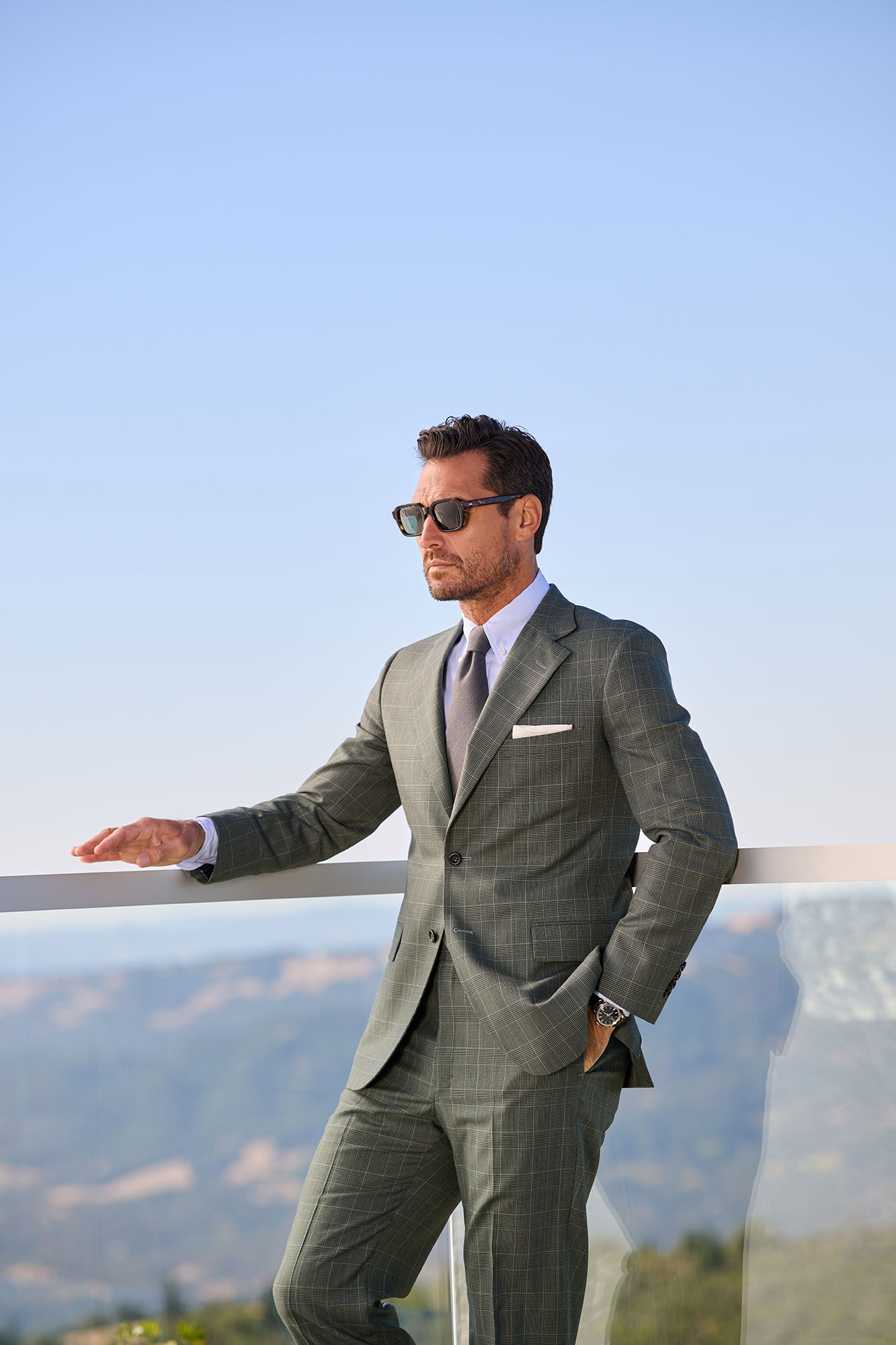 Sage Glen Check Suit