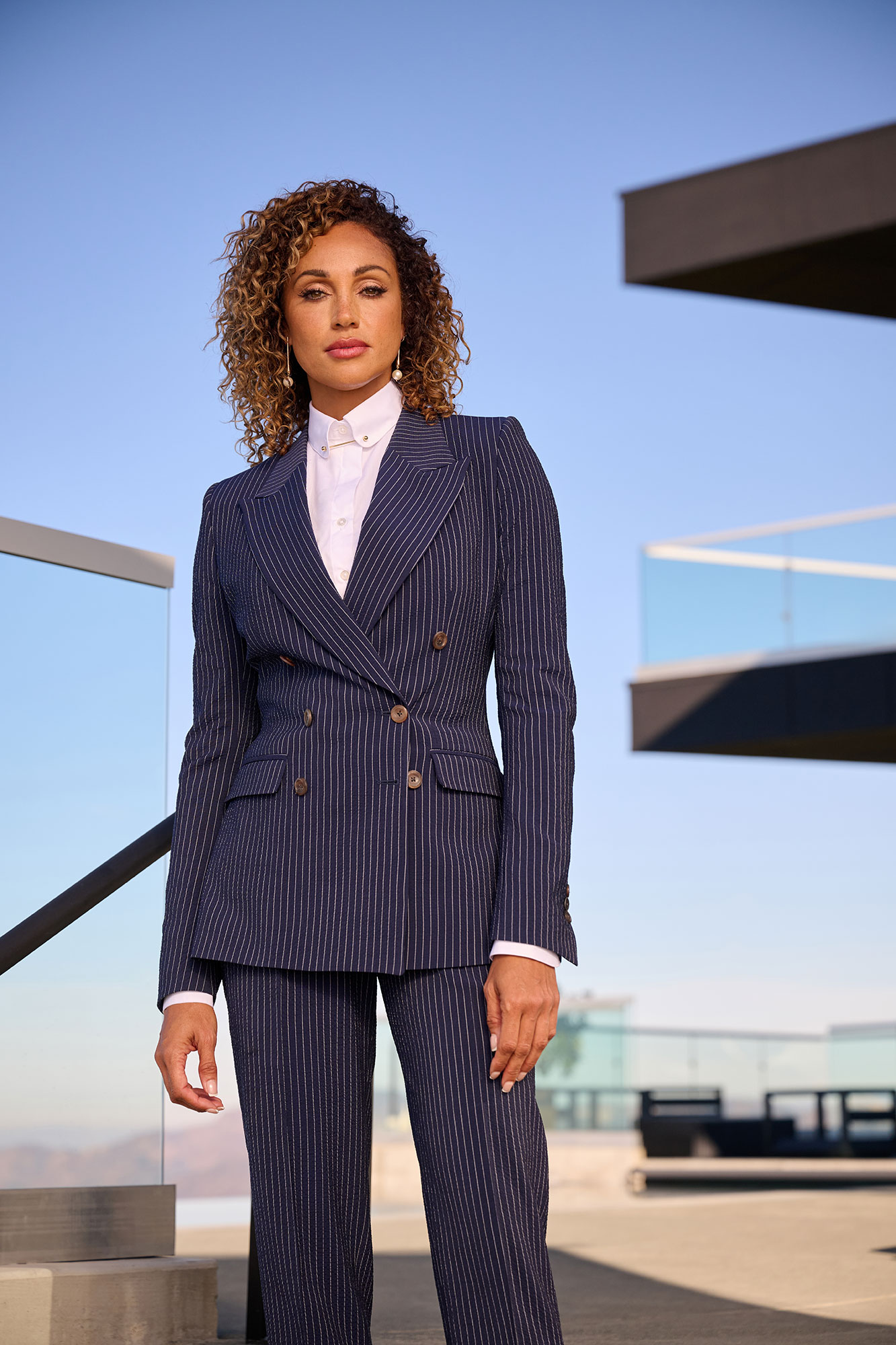 Navy Stripe Seersucker Suit