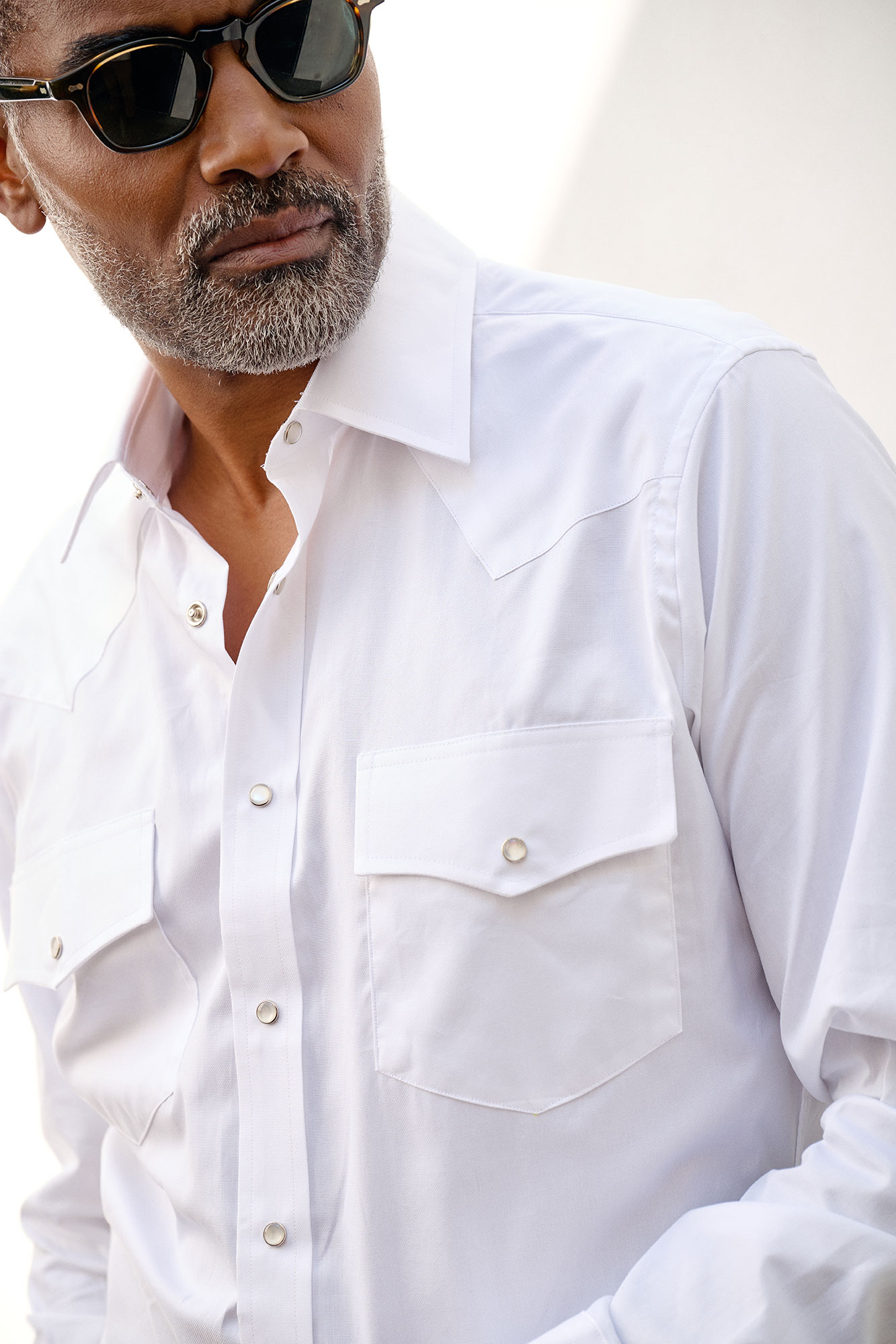 White Western Snap Shirt