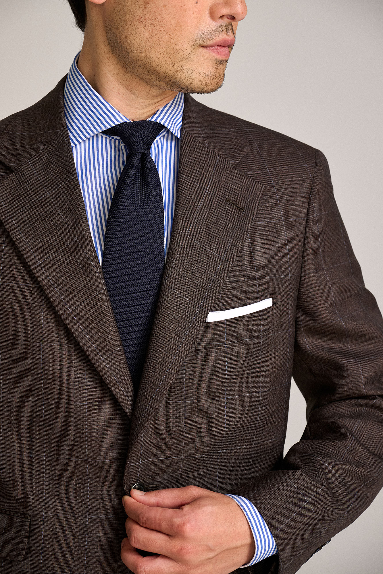 Brown Glen Plaid Suit