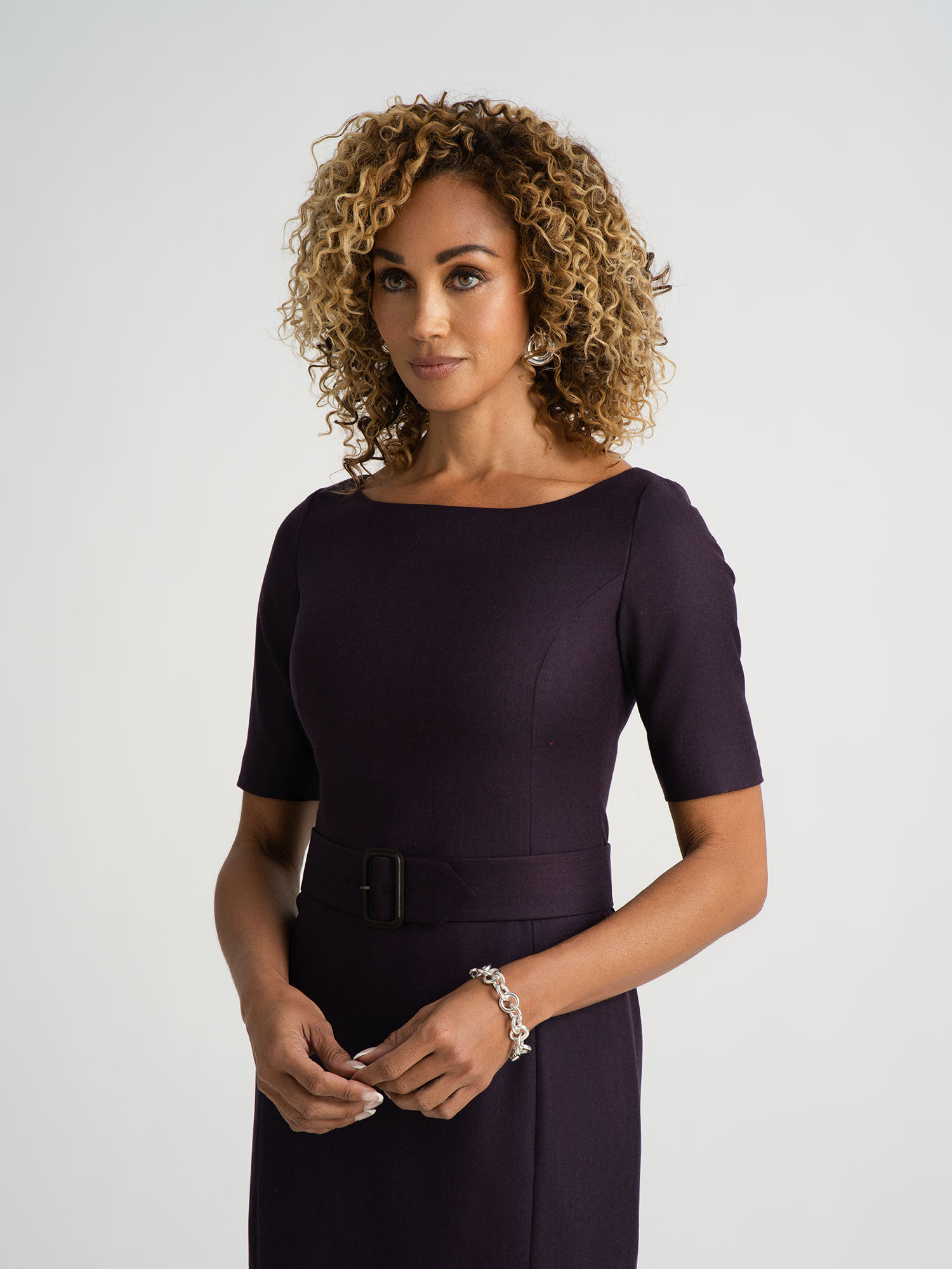 Raspberry Flannel Dress