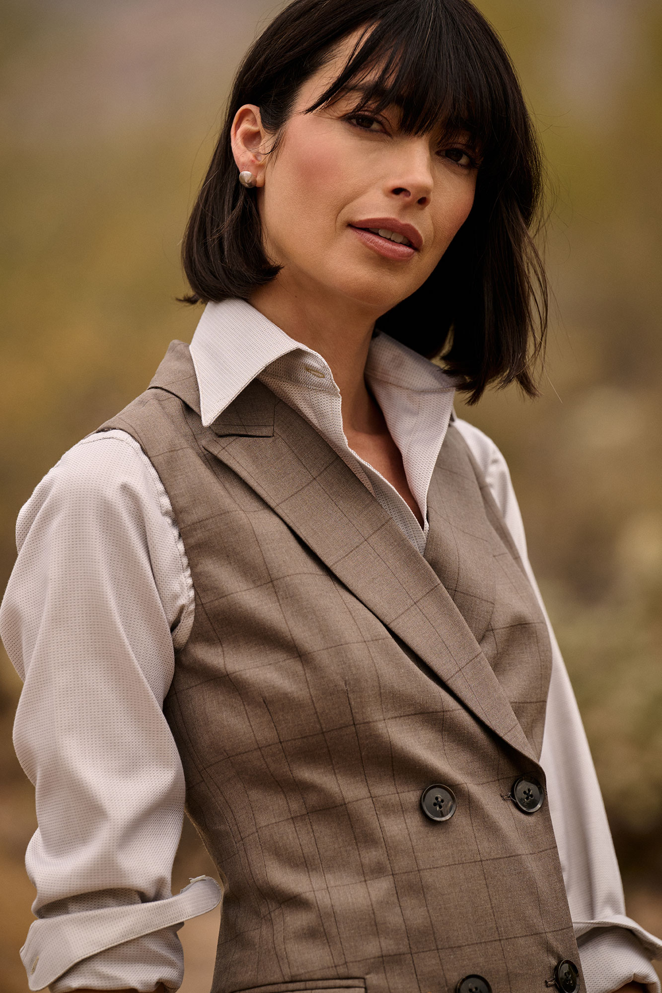 Tan Jacquard Shirt