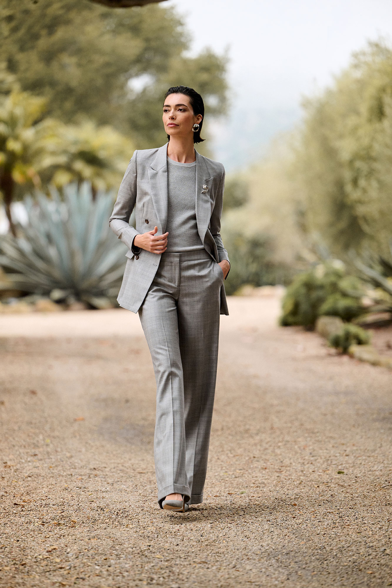 Gray Plaid Suit