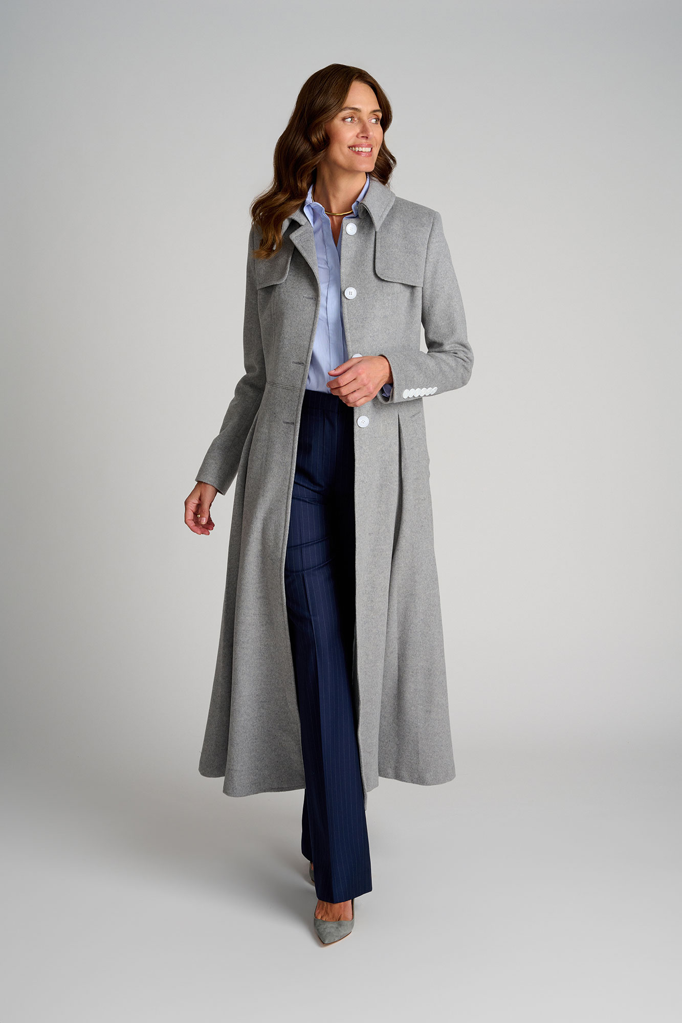 Light Gray Giulia Topcoat