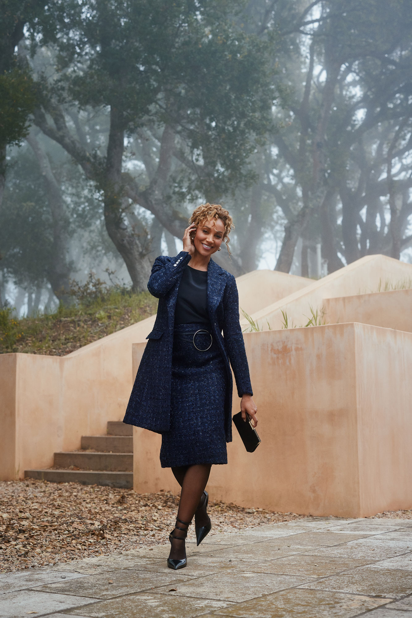 Midnight Boucle Suit