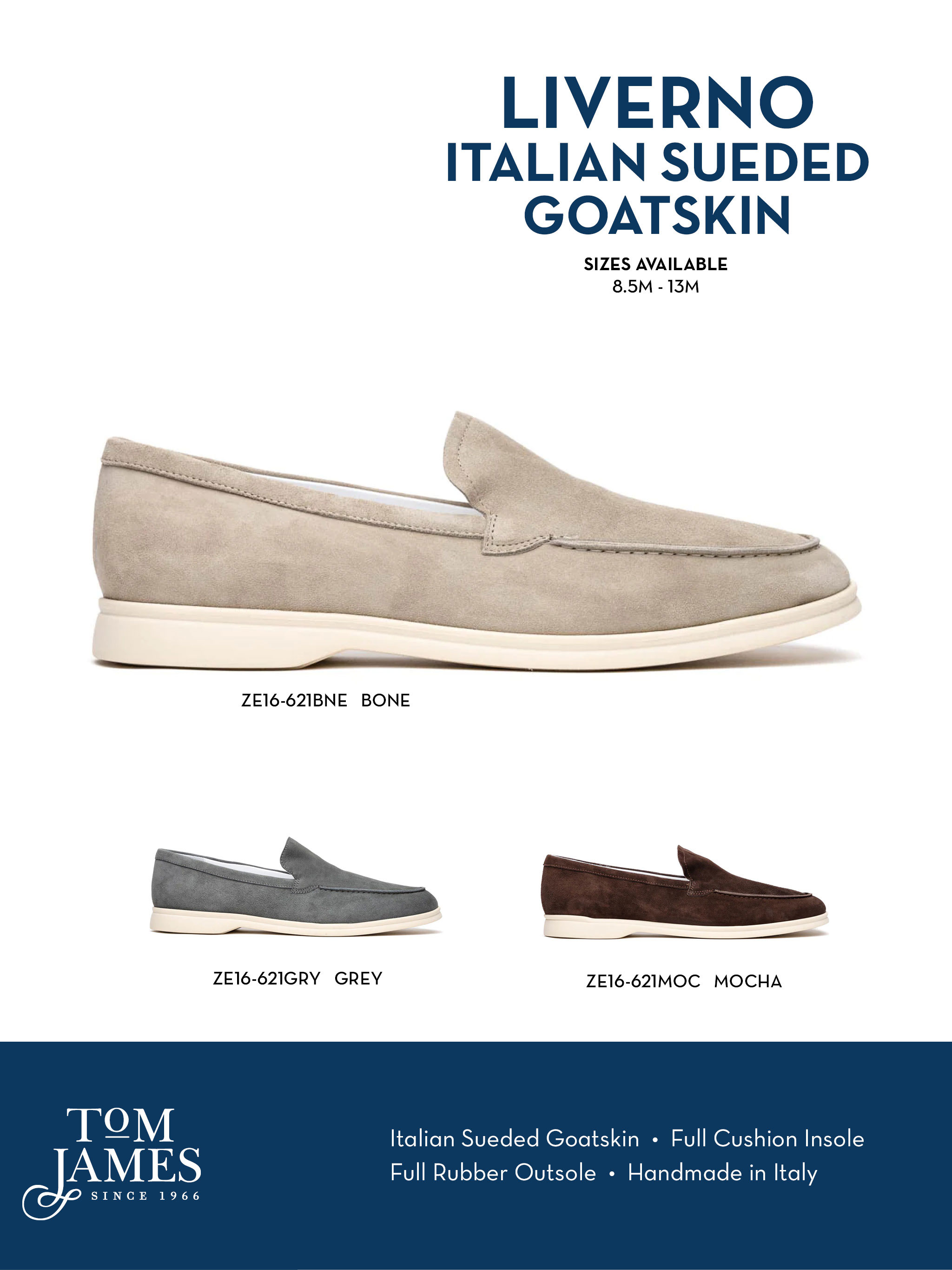 Livorno Sueded Italian Goatskin Loafer