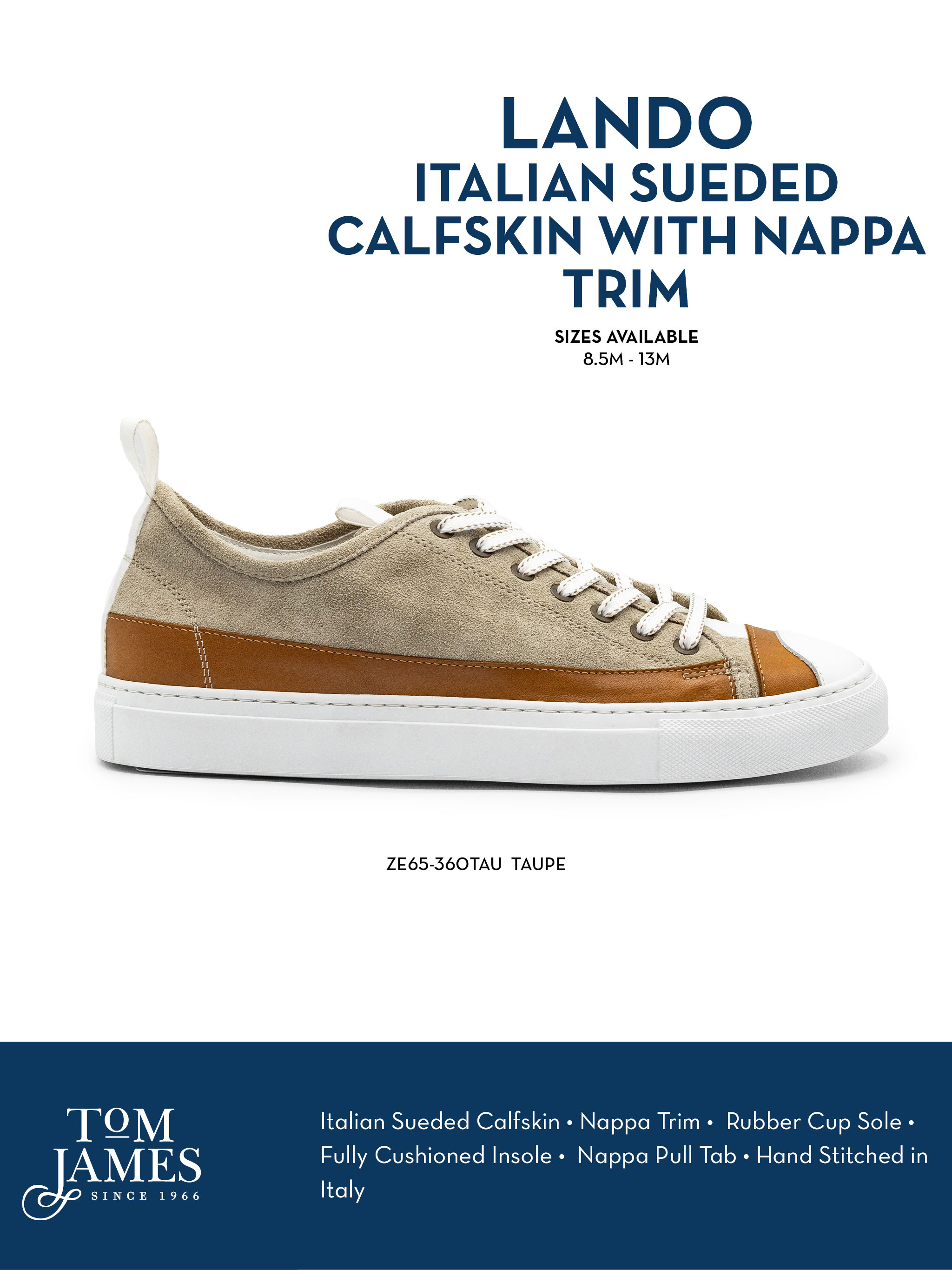 Lando Sueded Calfskin Sneaker