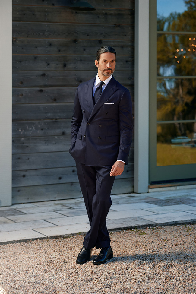 Navy Flannel Suit