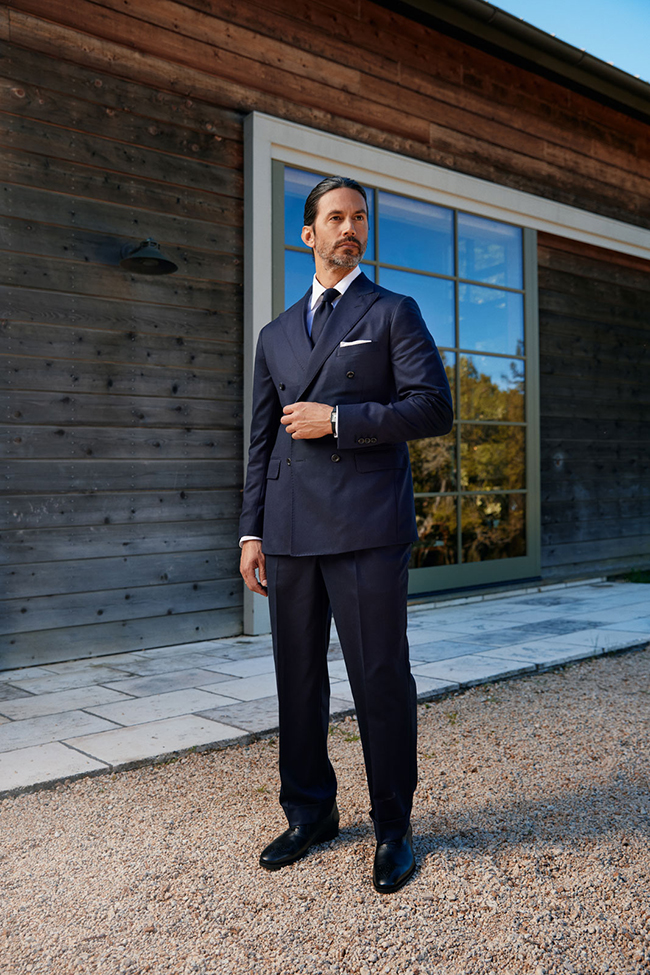 Navy Flannel Suit