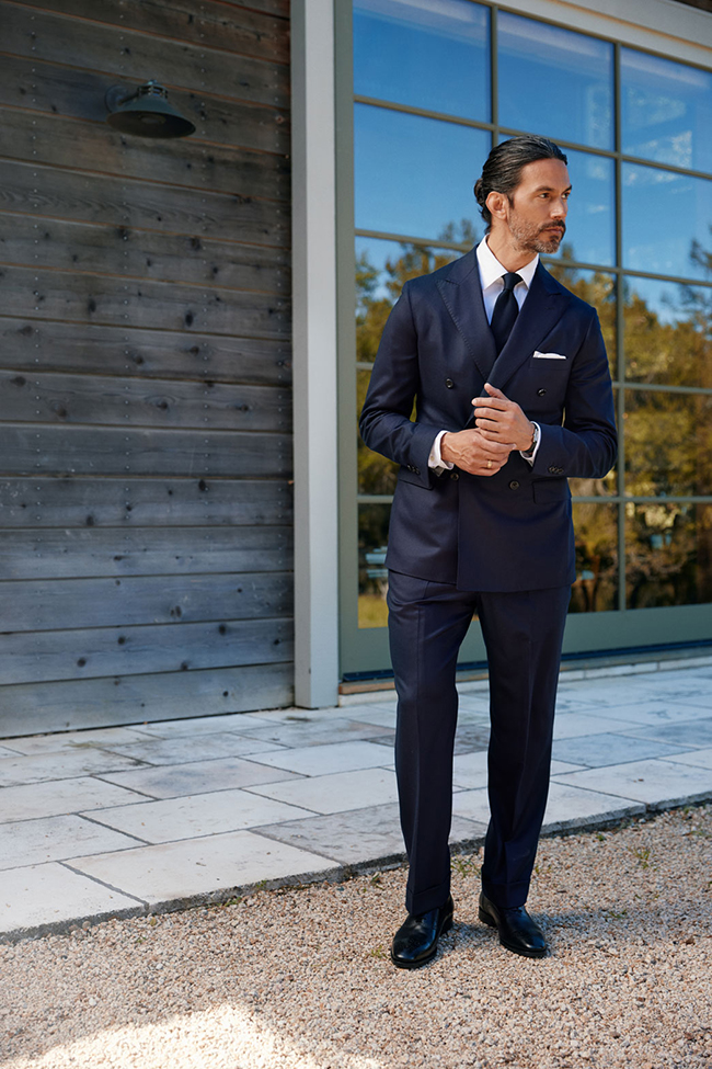 Navy Flannel Suit