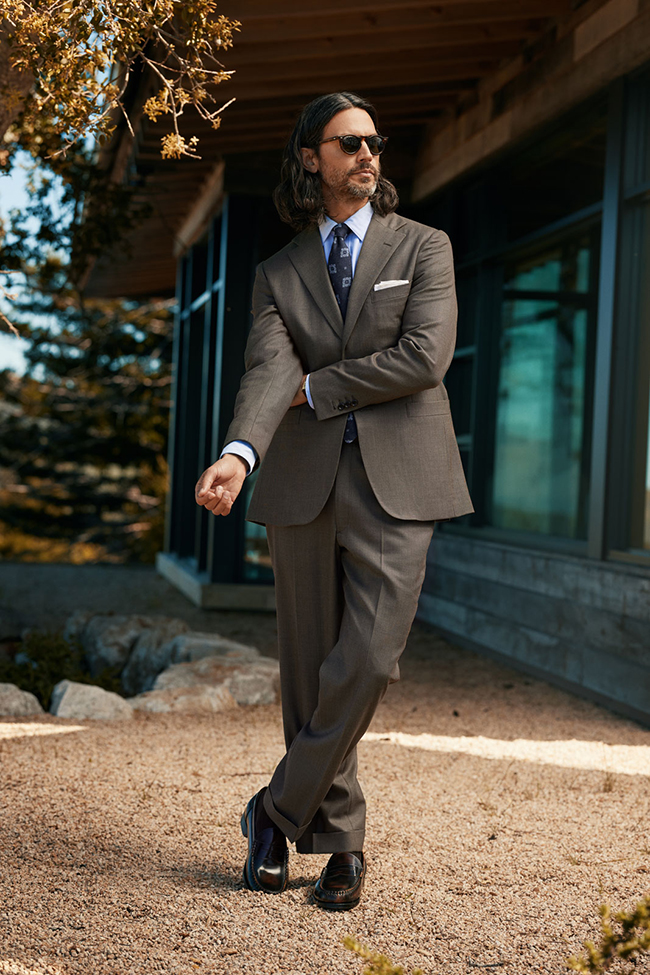 Brown Birdseye Suit