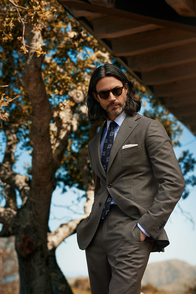 Brown Birdseye Suit
