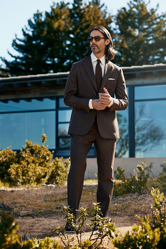 Brown Flannel Suit