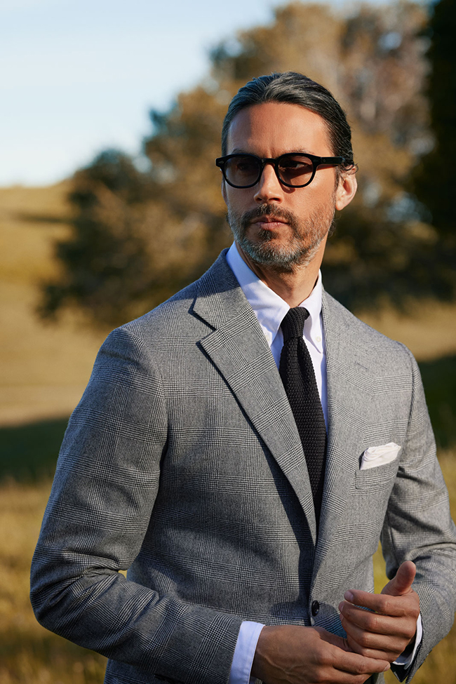 Glen Plaid Flannel Jacket