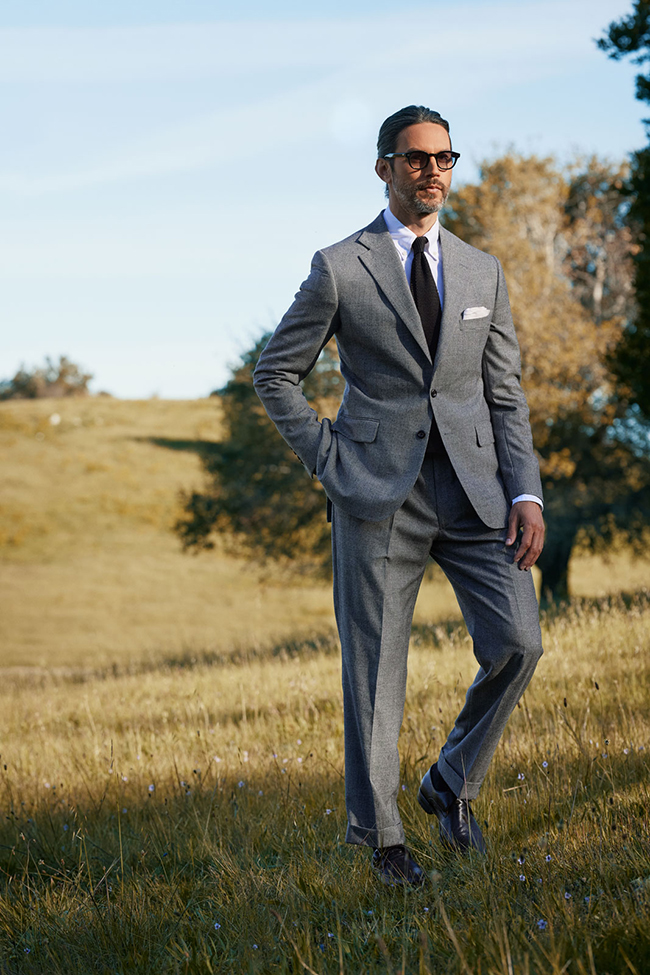 Glen Plaid Flannel Suit